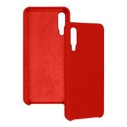 FUNDA GHIA DE  SILICON COLOR ROJA CON MICA PARA SAMSUNG A30S