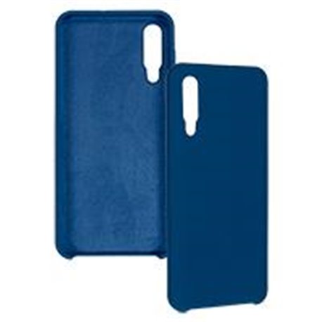 FUNDA GHIA DE SILICON COLOR AZUL CON MICA PARA SAMSUNG A30S