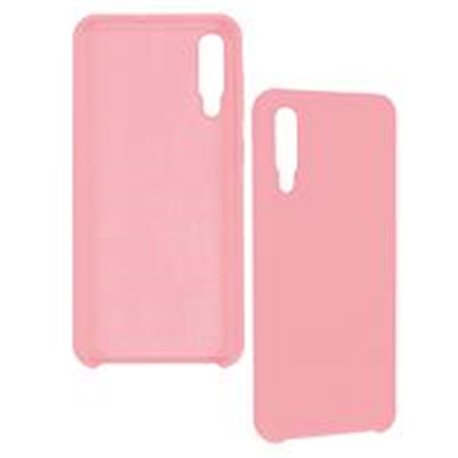 FUNDA GHIA DE SILICON COLOR ROSA CON MICA PARA SAMSUNG A30S