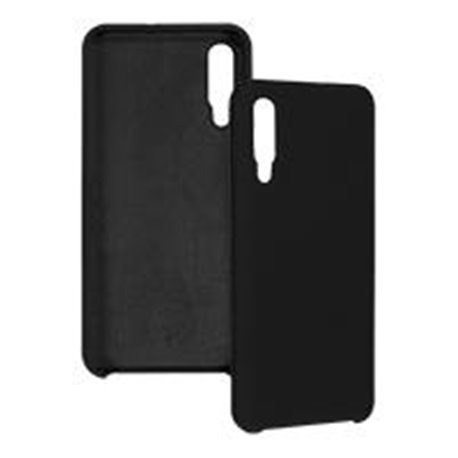 FUNDA GHIA DE SILICON COLOR NEGRO CON MICA PARA SAMSUNG A30S