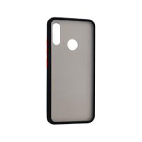 FUNDA GHIA HUMO SEMITRANSPARENTE/ BORDE NEGRO PARA MOTOROLA E6 PLUS