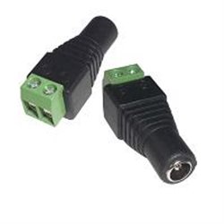 BOLSA DE 10 CONECTORES DC HEMBRA MARCA GHIA PARA CAMARAS DE CCTV