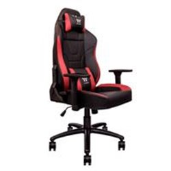 SILLA THERMALTAKE U COMFORT 2D NEGRO-ROJO ERGONOMICA MAX 140KG RECLINABLE 90-135 ALTO RENDIMIENTO GAMER