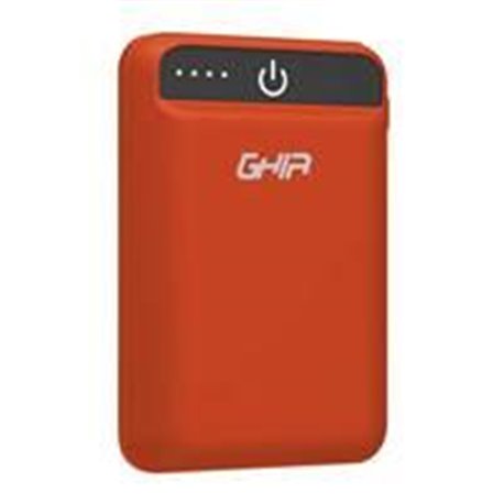 BATERIA DE RESPALDO GHIA POWER BANK 8000 MAH ROJA