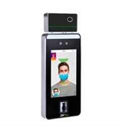 TERMINAL ZKTECO SPEEDFACE-V5LTI RECONOCIMIENTO FACIAL / PALMA / HUELLA CON MEDICION DE TEMPERATURA Y DETECCION DE CUBREBOCAS / C