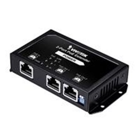 EXTENSOR POE VIVOTEK 2 PUERTOS FAST ETHERNET / PARA INTERIOR / 70W / HASTA 300M EN CASCADA