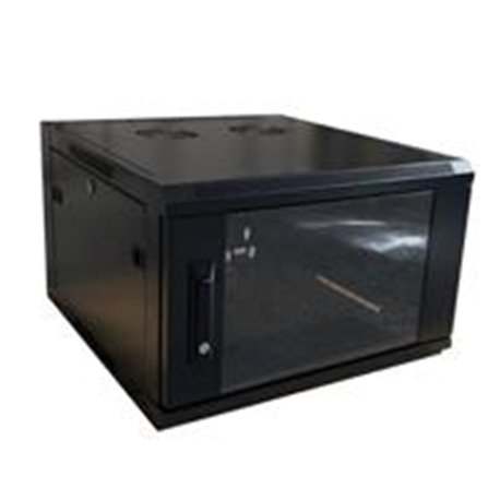 GABINETE PARA MURO WAM DE 3 CUERPOS, 6UR, DE ACERO ROLADO EN FRIO, 600 PROF, COLOR NEGRO SPCC 1.2 MM,  *NO INCLUYE FLETE REVISAR