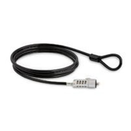SEGURO PARA LAPTOP CANDADO CON COMBINACIóN DE 4 DíGITOS PARA COMPUTADORA LAPTOP CON CABLE RECUBIERTO DE VINILO DE 1.8 METROS - S