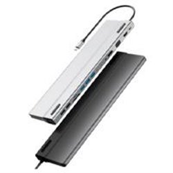DOCKING STATION ACTECK  14 EN 1/ CONECTOR USB-C 3.1/ 5 USB 3.0/ 2 USB 2.0/HDMI/ VGA/ETHERNET/ 3.5MM/LECTOR DE MEMORIAS/ COLOR PL