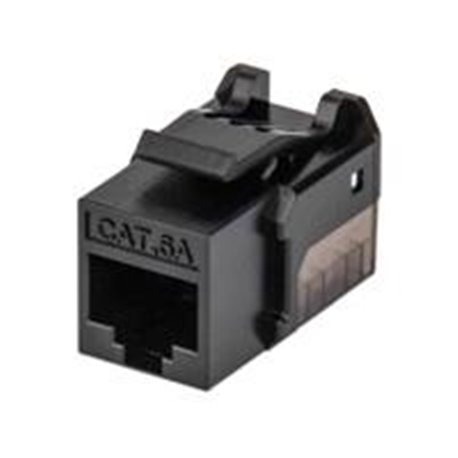 JACK KEYSTONE CAT6A, UTP, NEGRO