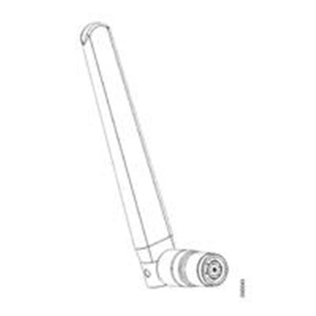 2.4 GHZ 2 DBI/5 GHZ 4 DBI DIPOLE ANT., WHITE, RP-TNC