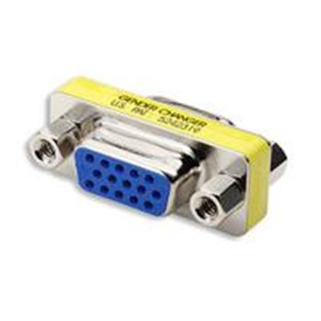 ADAPTADOR CAMBIADOR DE GENERO MANHATTAN VGA HD15 HEMBRA-HEMBRA