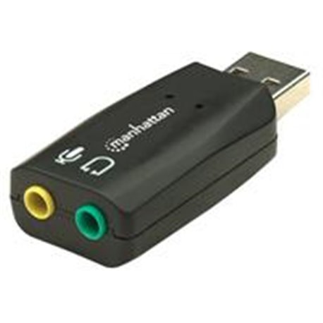 CONVERTIDOR MANHATTAN TARJETA SONIDO 5.1 USB A 3.5MM