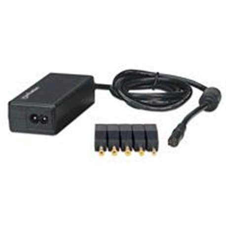 CARGADOR ADAPTADOR CORRIENTE MANHATTAN LAPTOP 40W 5 PLUGS FUENTE PODER