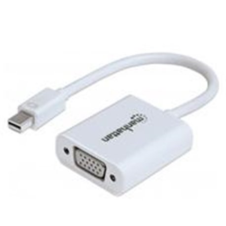 CABLE ADAPTADOR MANHATTAN MINI DISPLAYPORT A VGA 1080P M-H