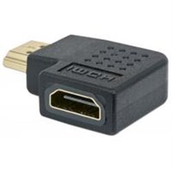 ADAPTADOR CODO HDMI MANHATTAN CAMBIADOR ANGULO DERECHO 90 GRADOS 4K H-M