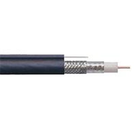 CABLE COAXIAL CONDUMEX CATV-59 MALLA 60 AL CONDUCTOR CCS 20 AWG NEGRO CARRETE 500 MTS