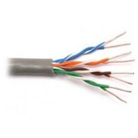 BOBINA UTP CAT5E WAM/ CONDUCTOR CCA/305 MTS/CUBIERTA GRIS