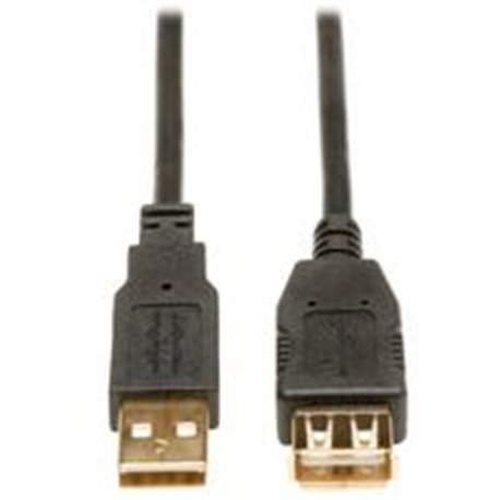 CABLE DE EXTENSION USB TRIPP-LITE U024-006, 2.0 DE ALTA VELOCIDAD (A M/H), 1.83 M [6 PIES],CONECTORES BAÑADOS EN ORO.