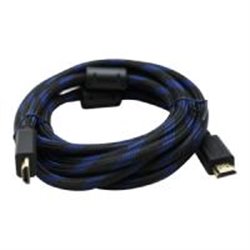 CABLE HDMI GHIA 3 MTS REFORZADO PARA USO RUDO COBRE 4K A 60HZ ETHERNET BOLSA