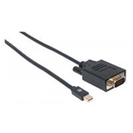 CABLE CONVERTIDOR MANHATTAN MINI DISPLAYPORT A VGA 1.8M M-M
