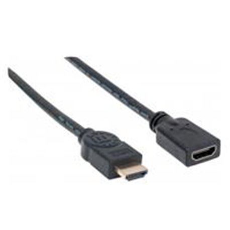 CABLE EXTENSION HDMI MANHATTAN 1.8M ETHERNET 3D 4K M-H BLINDADO