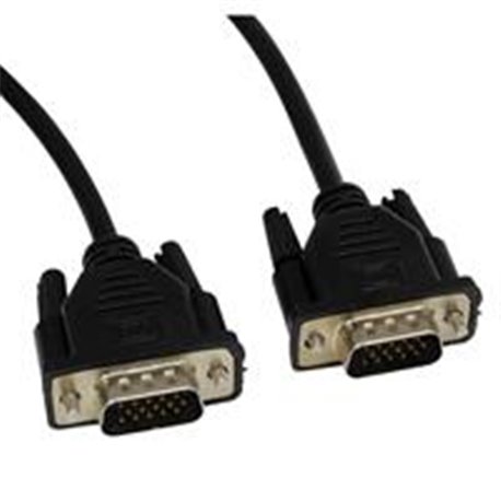 CABLE VGA GHIA PARA MONITOR O PROYECTOR 5M NEGRO MACHO-MACHO