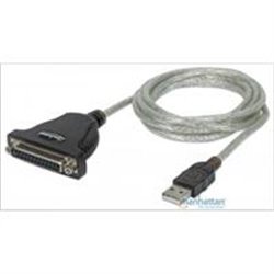 CABLE CONVERTIDOR MANHATTAN USB A PARALELO DB25 1.8M IMPRESORA