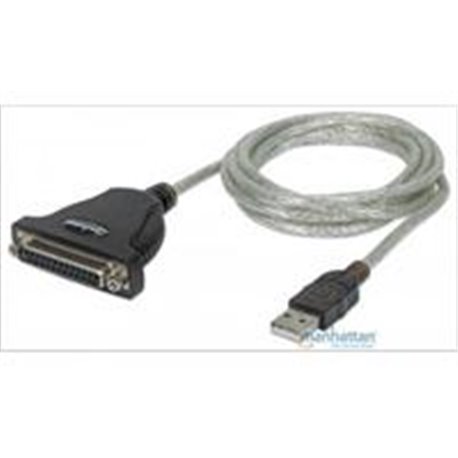 CABLE CONVERTIDOR MANHATTAN USB A PARALELO DB25 1.8M IMPRESORA