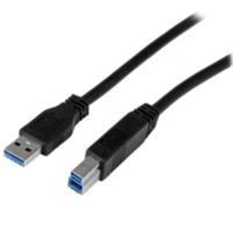 CABLE CERTIFICADO 2M USB 3.0 SUPER SPEED SS USB B MACHO A USB A MACHO ADAPTADOR PARA ESCÁNER IMPRESORA - NEGRO - STARTECH.COM MO