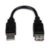 CABLE EXTENSOR USB 2.0 MACHO A HEMBRA DE 15CM - STARTECH.COM MOD. USBEXTAA6IN