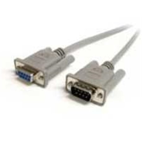 CABLE ALARGADOR DE 1.8M DE EXTENSIÓN DB9 SERIE RS232 EGA MACHO A HEMBRA - EXTENSOR GRIS - STARTECH.COM MOD. MXT100