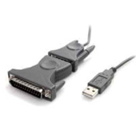 CABLE DE 91CM USB A 1 PUERTO SERIE RS232 - ADAPTADOR  SERIAL - 1X DB9 DB25 - 1X USB A - STARTECH.COM MOD. ICUSB232DB25