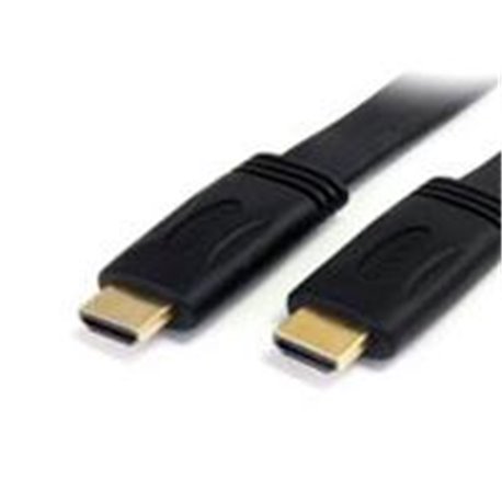 CABLE HDMI DE ALTA VELOCIDAD CON ETHERNET 3M PLANO -2X HDMI MACHO - ULTRA HD 4K X 2K - NEGRO - STARTECH.COM MOD. HDMIMM10FL