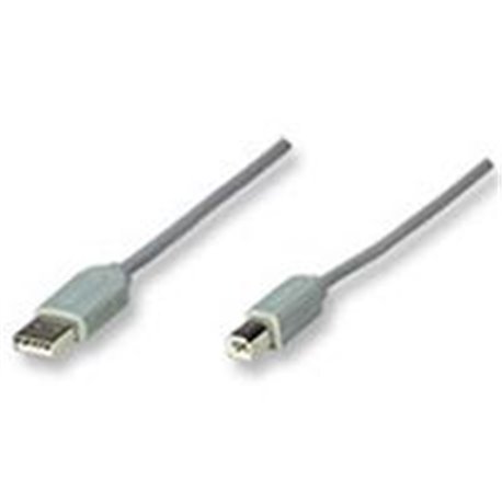 CABLE USB 1.1 MANHATTAN A-B 3 MTS GRIS