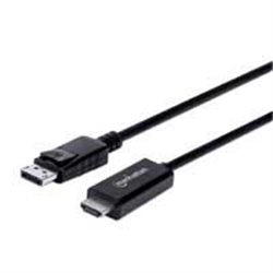 CABLE DISPLAYPORT - HDMI M-M 4K  1.8METROS
