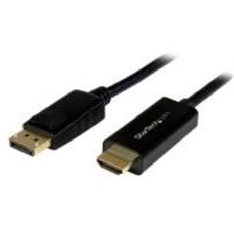 CABLE CONVERTIDOR DISPLAYPORT A HDMI DE 2M - COLOR NEGRO - ULTRA HD 4K - STARTECH.COM MOD. DP2HDMM2MB