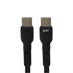 CABLE GHIA USB TIPO C A TIPO C COLOR NEGRO DE 1M