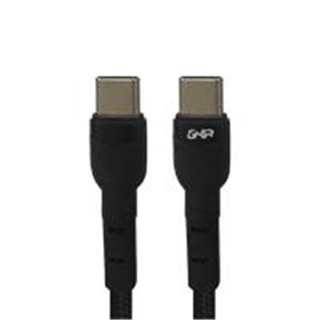 CABLE GHIA USB TIPO C A TIPO C COLOR NEGRO DE 1M