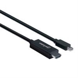 CABLE MINI DISPLAYPORT A HDMI 4K@60HZ, 1METRO, NEGRO