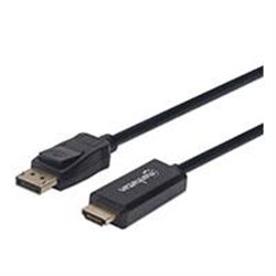 CABLE DISPLAYPORT MACHO A HDMI MACHO, 1METRO