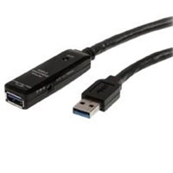 CABLE EXTENSOR DE 10 METROS USB 3.0 SUPERSPEED ACTIVO - USB A MACHO A HEMBRA - NEGRO - STARTECH.COM MOD. USB3AAEXT10M