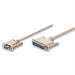 CABLE NULL MODEM MANHATTAN DB9 H - DB25 M 1.8 MTS MOL