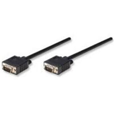 CABLE VGA MANHATTAN PARA MONITOR O PROYECTOR 30 MTS NEGRO MACHO-MACHO