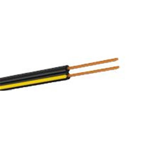 BOBINA CONDUMEX DE CABLE DE SEÑAL, 250 METROS, NEGRO/AMARILLO TELEFONICO, NUMERO DE CONDUCTORES 2 DE COBRE DURO, AISLAMIENTO EN 