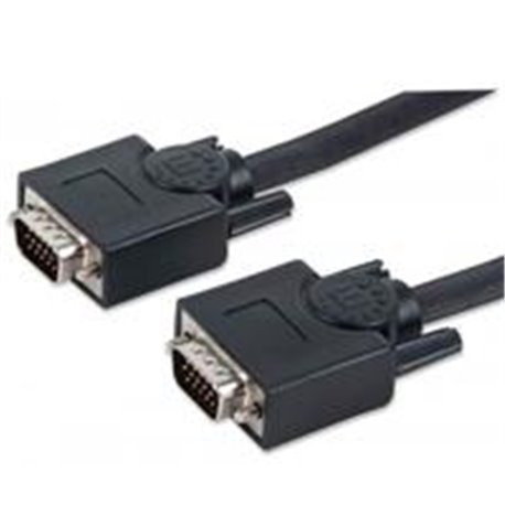 CABLE VGA MANHATTAN PARA MONITOR O PROYECTOR 9 MTS NEGRO MACHO-MACHO