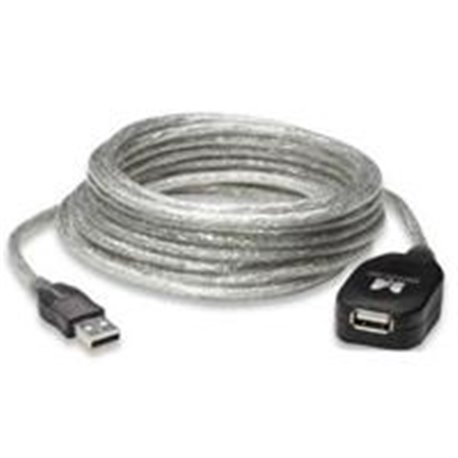 CABLE USB MANHATTAN V2.0 EXTENSION ACTIVA 4.9 M DE ALTA VELOCIDAD ENCADENABLE 15 MTS