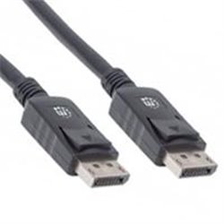 CABLE DISPLAYPORT MANHATTAN 3.0M 4K BLINDADO MACHO-MACHO