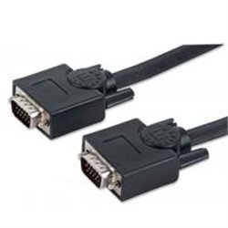 CABLE VGA MANHATTAN PARA MONITOR O PROYECTOR 20 MTS NEGRO MACHO-MACHO