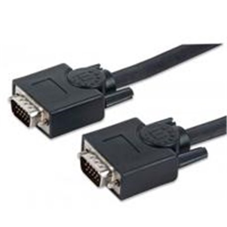 CABLE VGA MANHATTAN PARA MONITOR O PROYECTOR 20 MTS NEGRO MACHO-MACHO